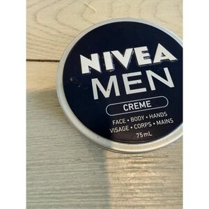 Nivea Men Creme Face Body Hands Moisturizer 75mL Tin New Sealed‎